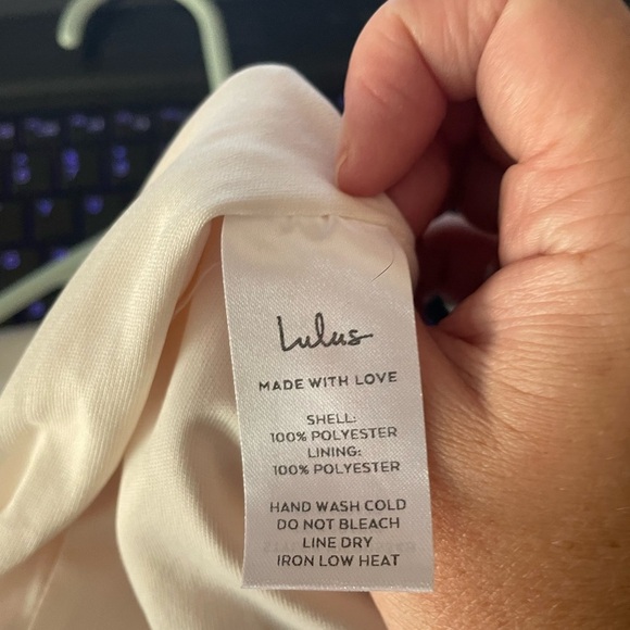 Lulu's Call For Me Gardenia Faux Wrap Jumpsuit Size Small - Picture 10 of 12